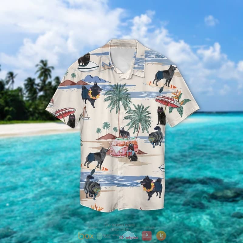 Schipperke Summer Beach Hawaiian Shirt Schipperke Summer Beach Hawaiian Shirt