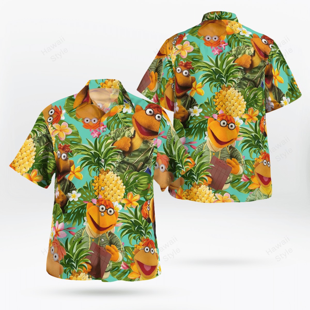 Scooter The Muppet Pineapple Tropical Hawaiian Shirt Scooter The Muppet Pineapple Tropical Hawaiian Shirt