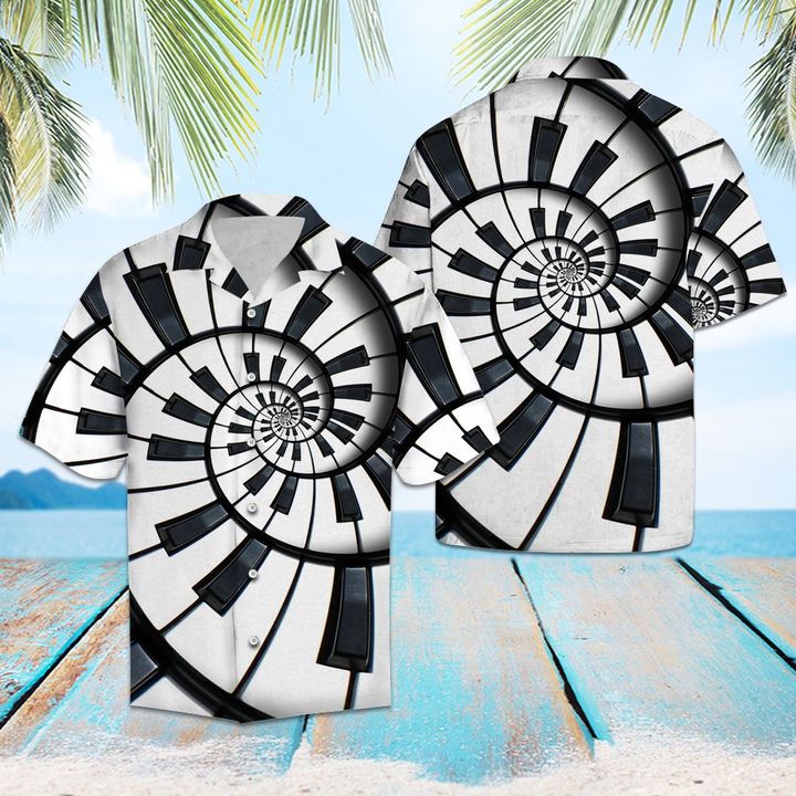 Scpiano Fractal Hawaiian Shirt Summer Button Up Scpiano Fractal Hawaiian Shirt Summer Button Up