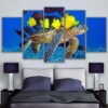 Sea Turtle Friends 01 - Animal 5 Panel Canvas Art Wall Decor