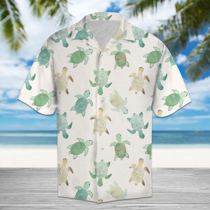Sea Turtle Hawaiian Shirt Summer Button Up Sea Turtle Hawaiian Shirt Summer Button Up