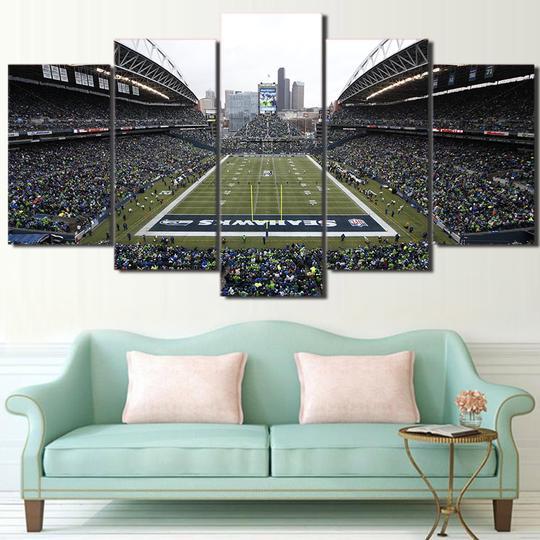 Seattle Seahawks Centurylink Field - Sport 5 Panel Canvas Art Wall Decor Seattle Seahawks Centurylink Field - Sport 5 Panel Canvas Art Wall Decor