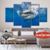 Shark 8 - Animal 5 Panel Canvas Art Wall Decor