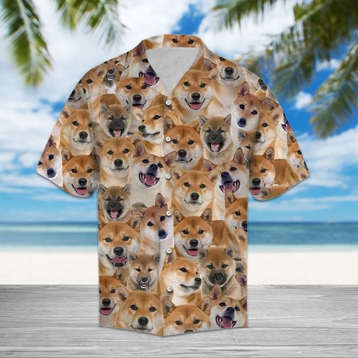 Shiba Inu Hawaiian Shirt Summer Button Up Shiba Inu Hawaiian Shirt Summer Button Up