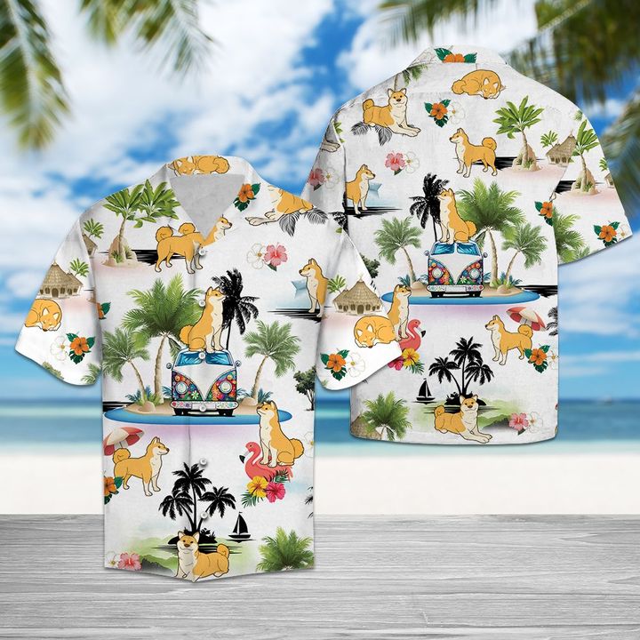 Shiba Inu Vacation Hawaiian Shirt Summer Button Up Shiba Inu Vacation Hawaiian Shirt Summer Button Up
