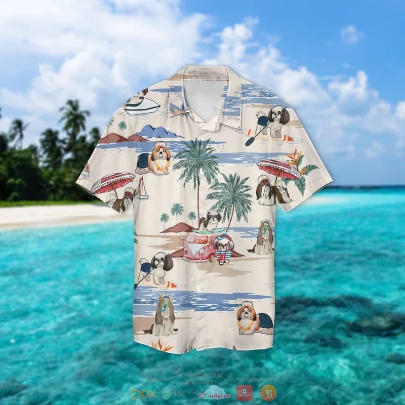 Shih Tzu Summer Beach Hawaiian Shirt Shih Tzu Summer Beach Hawaiian Shirt