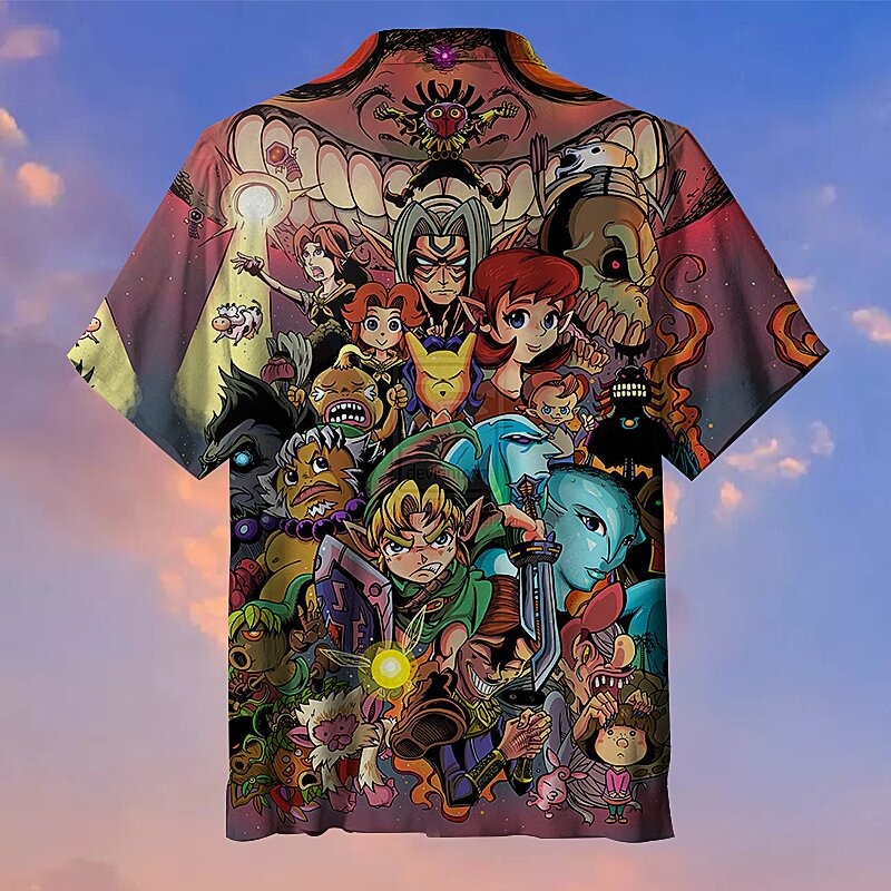 Shocking Zelda Short Sleeve Hawaiian Shirt Shocking Zelda Short Sleeve Hawaiian Shirt