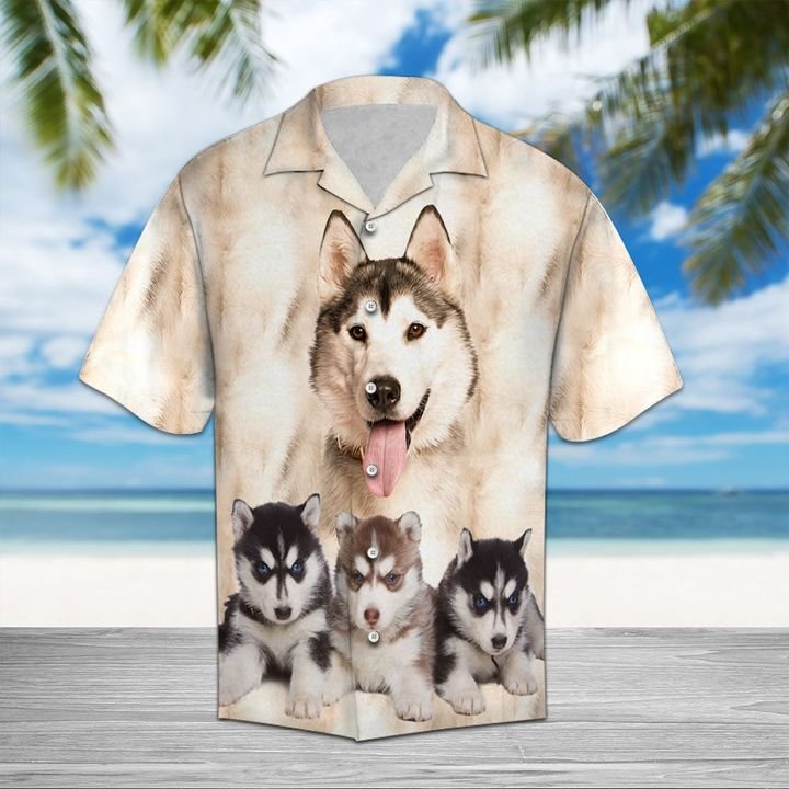 Siberian Husky Great Hawaiian Shirt Summer Button Up Siberian Husky Great Hawaiian Shirt Summer Button Up