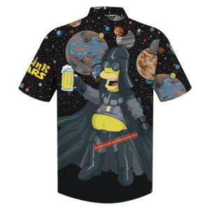 Simpson Darth Vader Welcome To The Drink Side Hawaiian Shirt