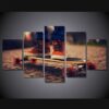 Skateboard 5 - Sport 5 Panel Canvas Art Wall Decor