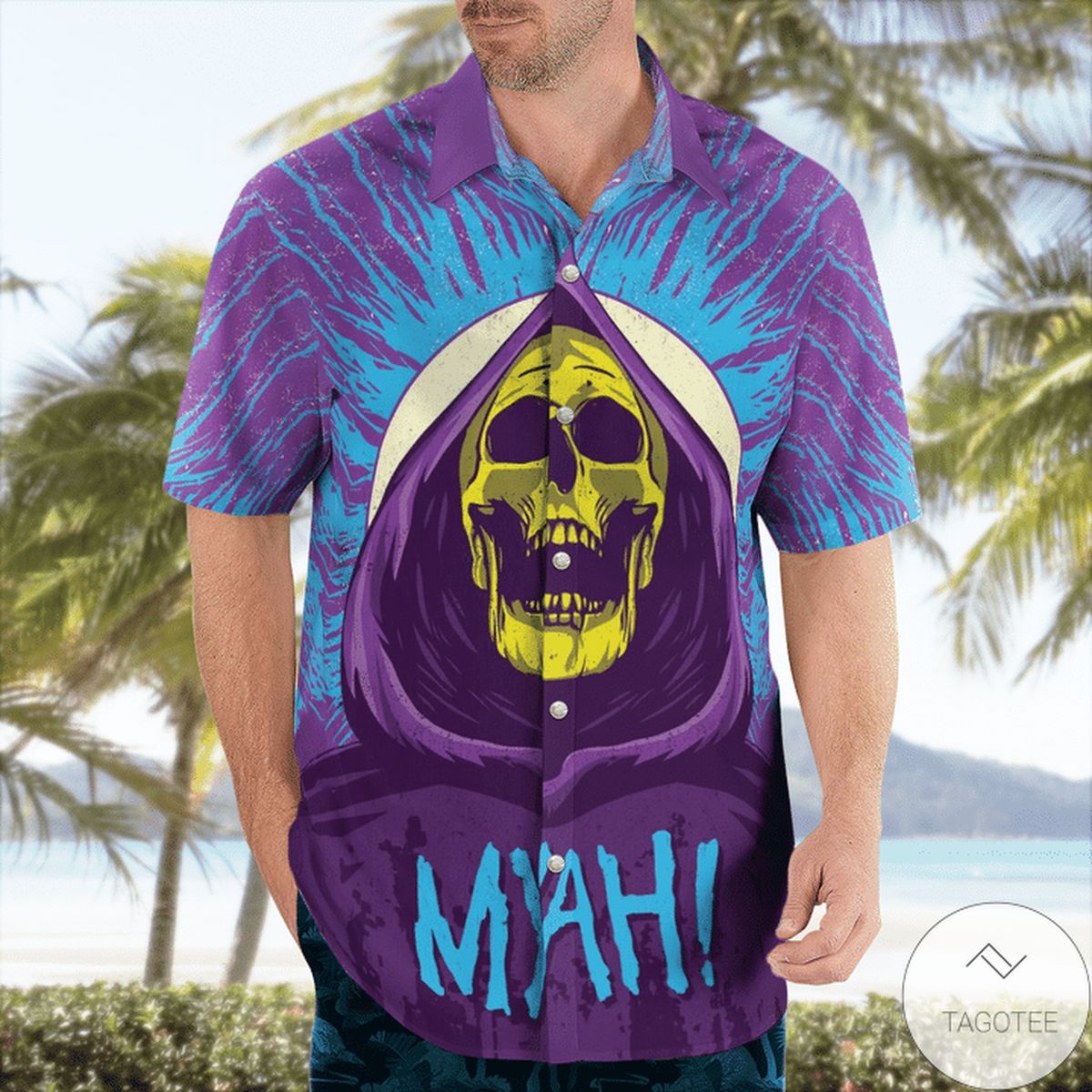 Skeletor Myah Hawaiian Shirt Skeletor Myah Hawaiian Shirt