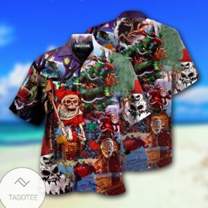 Skull And Christmas Scary Limited Hawaiian Shirt