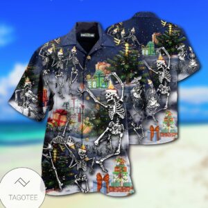 Skull Dancing With Christmas Limited Hawaiian Shirt