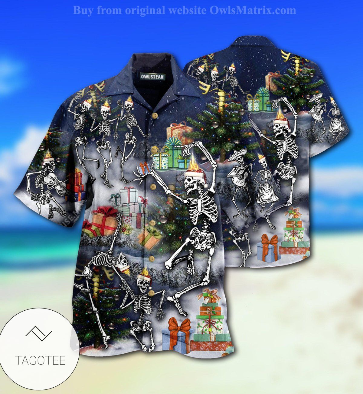 Skull Dancing With Christmas Limited Hawaiian Shirt Skull Dancing With Christmas Limited Hawaiian Shirt