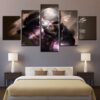 Skull Face - Abstract 5 Panel Canvas Art Wall Decor