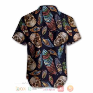 Skull Feather Hawaiian Shirt