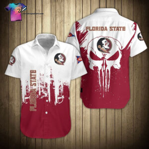 Skull Florida State Seminoles Hawaiian Shirt