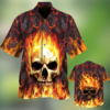 Skull Lava Hawaiian Shirt