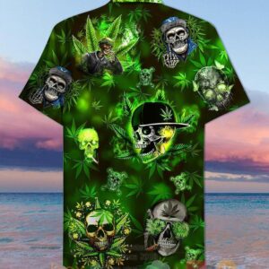 Skull Let’S Get High Hawaiian Shirt