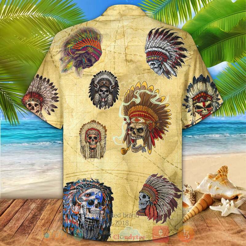 Skull Native Hawaiian Shirt Skull Native Hawaiian Shirt