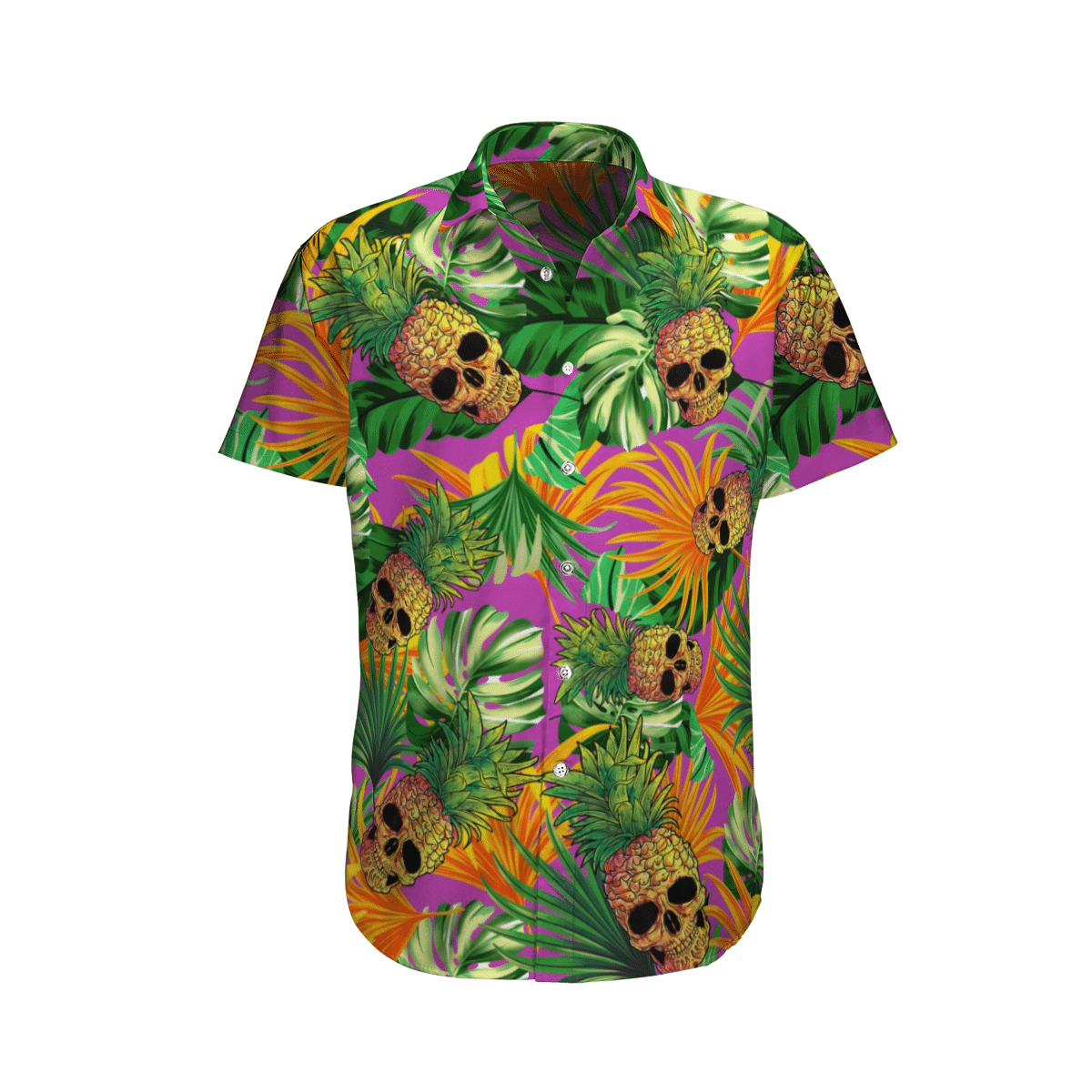 Skull Pineapple Hawaiian Shirt Skull Pineapple Hawaiian Shirt