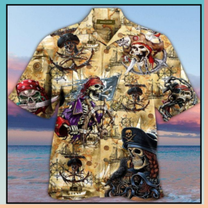 Skull Pirate Hawaiian Shirt