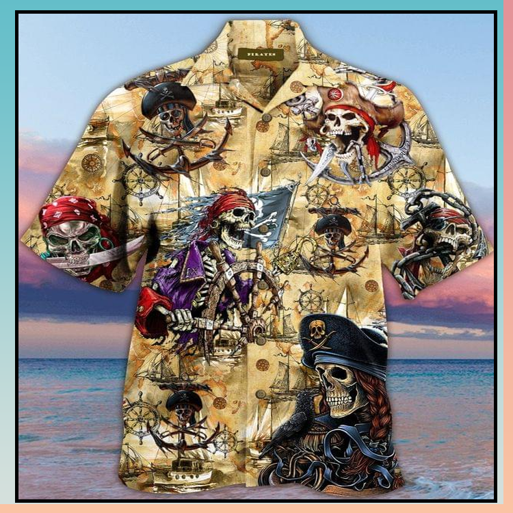 Skull Pirate Hawaiian Shirt Skull Pirate Hawaiian Shirt