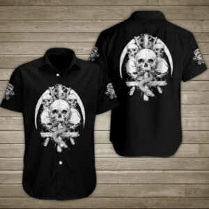 Skull Scythe Of The Death Hawaiian Shirt Summer Button Up