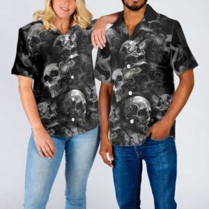 Skull Smoke Hawaiian Shirt