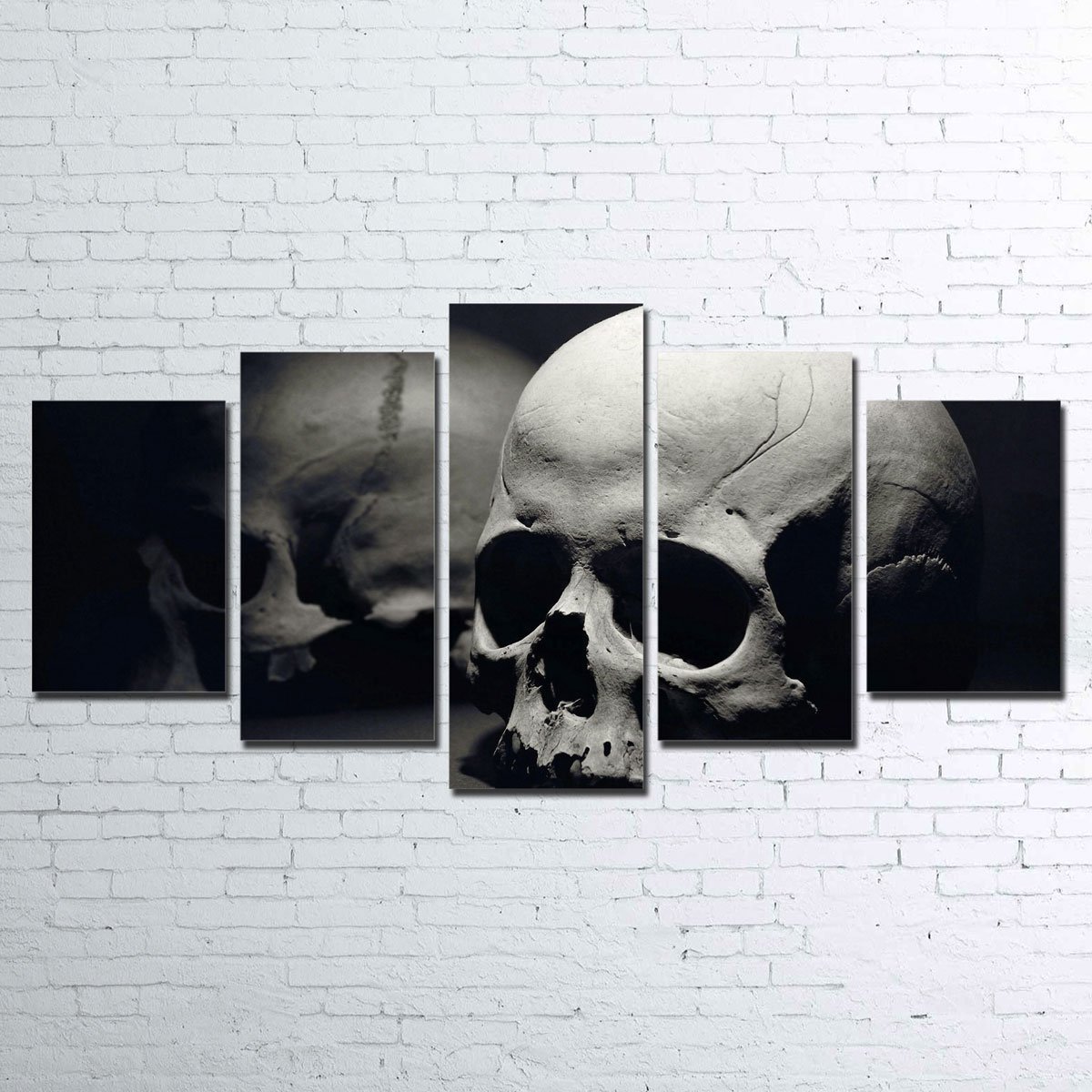 Skulls - Abstract 5 Panel Canvas Art Wall Decor Skulls - Abstract 5 Panel Canvas Art Wall Decor