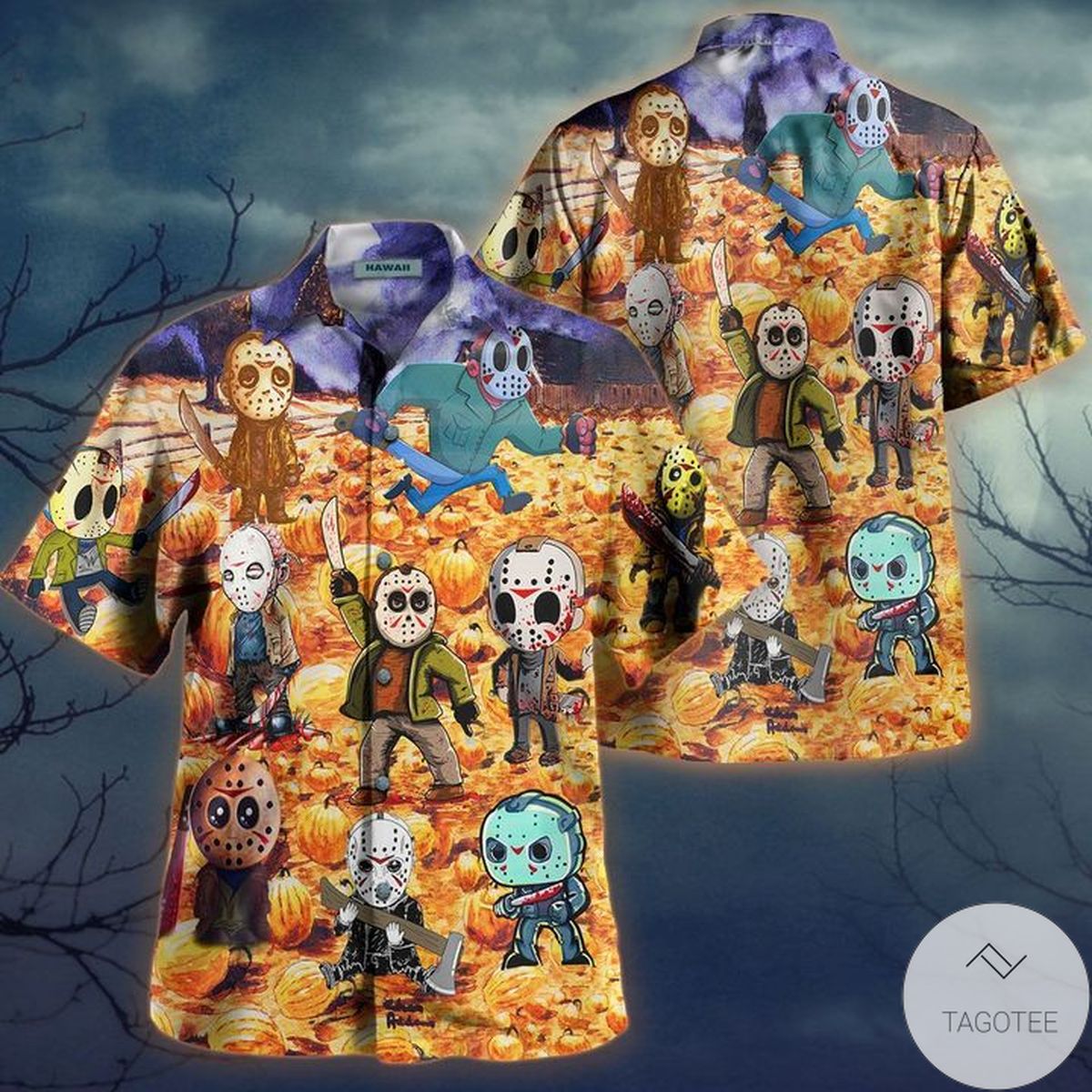 Slaying Under The Moonlight Jason Hawaiian Shirt Slaying Under The Moonlight Jason Hawaiian Shirt
