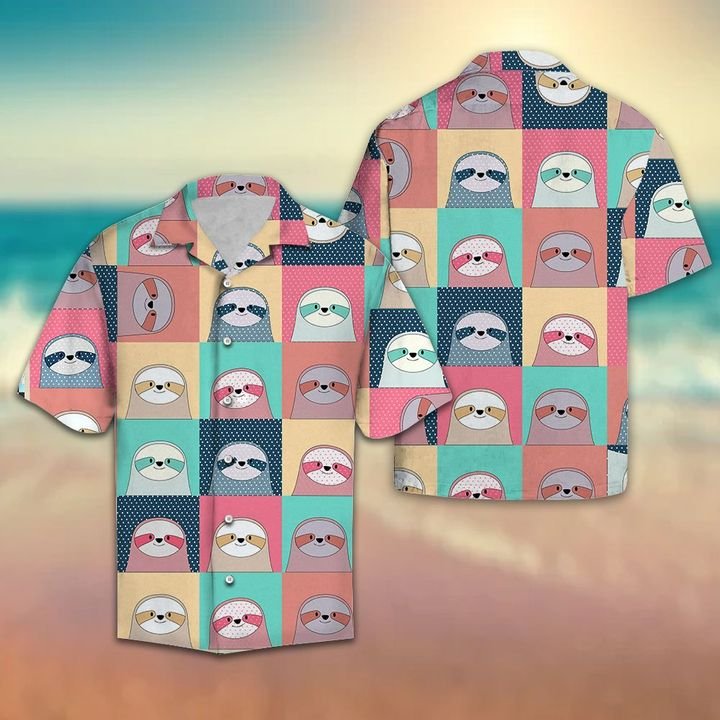 Sloths Sloths Hawaiian Shirt Summer Button Up Sloths Sloths Hawaiian Shirt Summer Button Up