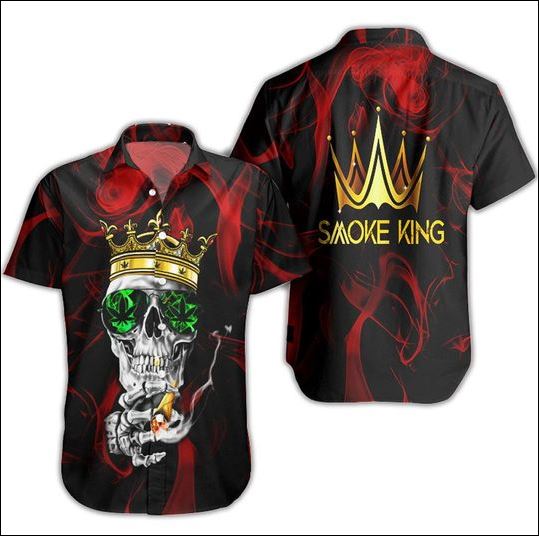 Smoke King Weed Hawaiian Shirt Summer Button Up Smoke King Weed Hawaiian Shirt Summer Button Up
