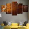 Smokey Music - Music 5 Panel Canvas Art Wall Decor