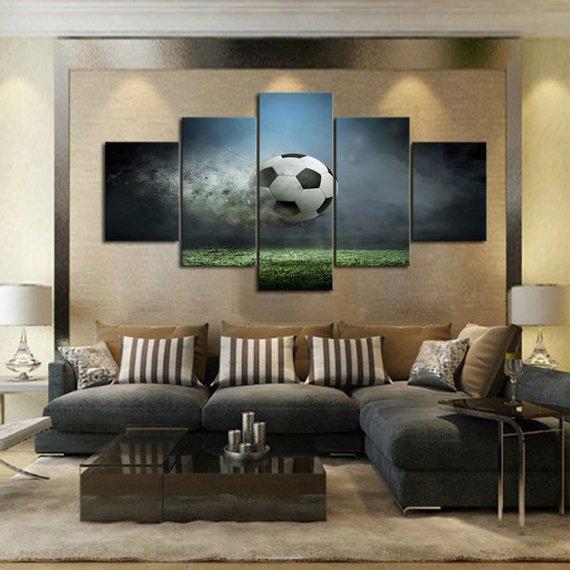 Smokin Kick - Sport 5 Panel Canvas Art Wall Decor Smokin Kick - Sport 5 Panel Canvas Art Wall Decor