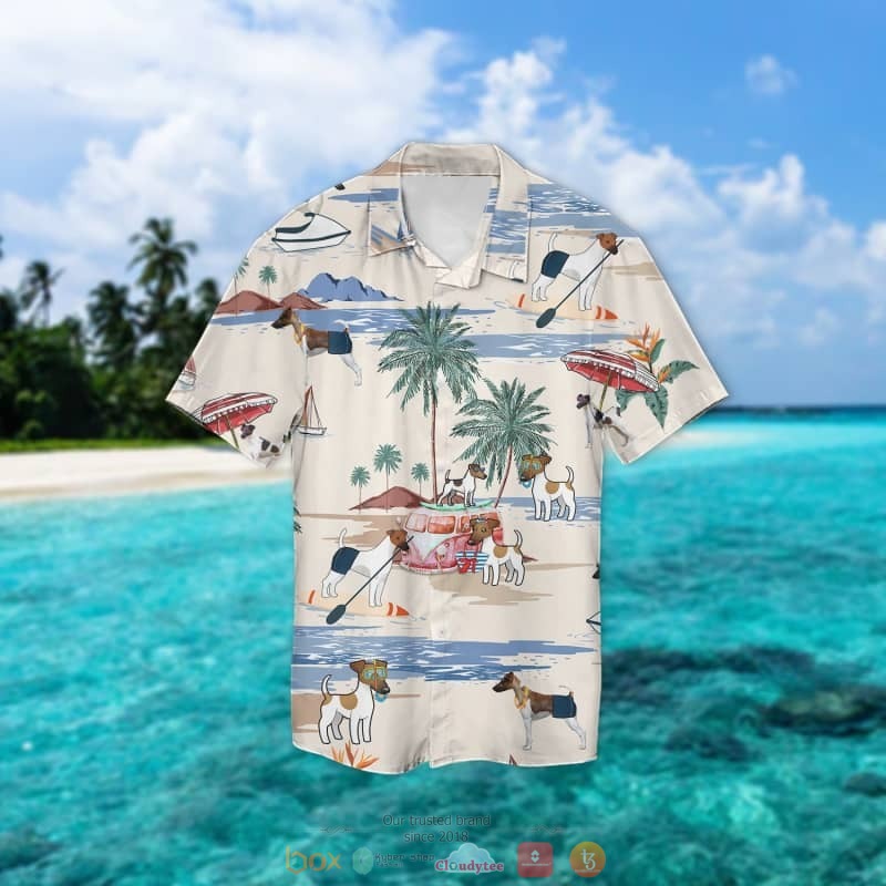 Smooth Fox Terrier Summer Beach Hawaiian Shirt Smooth Fox Terrier Summer Beach Hawaiian Shirt