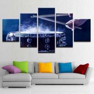Snare Drum 2 - Music 5 Panel Canvas Art Wall Decor
