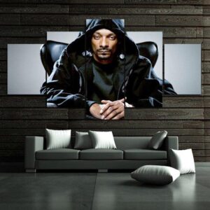 Snoop Dogg - Famous Person 5 Panel Canvas Art Wall Decor