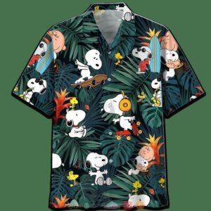 Snoopy And Charlie Brown Forest Hawaiian Shirt