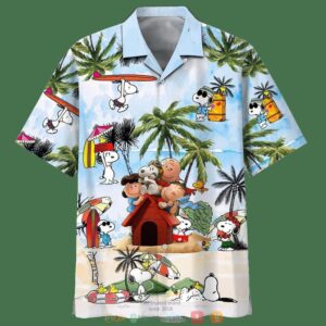 Snoopy And Charlie Brown Friends Summer Beach Hawaiian Shirt