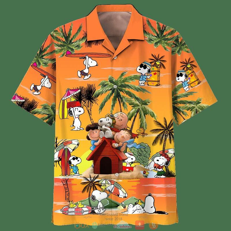 Snoopy And Charlie Brown Friends Summer Sunset Beach Hawaiian Shirt Snoopy And Charlie Brown Friends Summer Sunset Beach Hawaiian Shirt