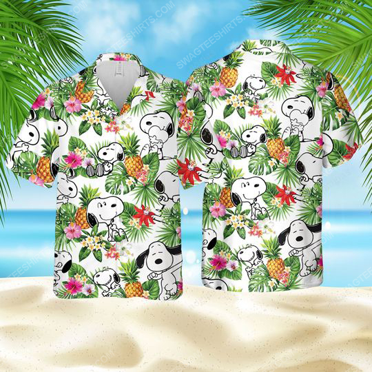 Snoopy And Charlie Brown Summer Vacation Hawaiian Shirt Snoopy And Charlie Brown Summer Vacation Hawaiian Shirt