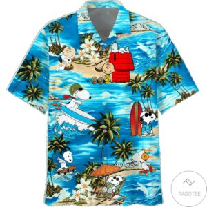 Snoopy And Charlie Brown The Peanuts Movie Aloha Hawaiian Shirt