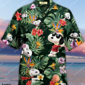 Snoopy And Woodstock Cartoon Disney Movie Hawaiian Shirt