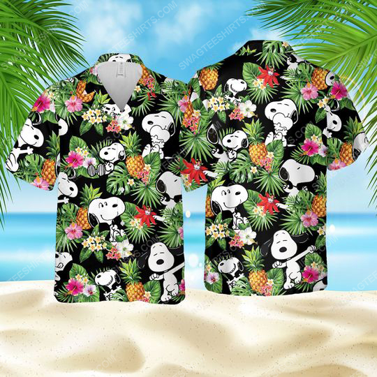 Snoopy And Woodstock Summer Vacation Hawaiian Shirt Snoopy And Woodstock Summer Vacation Hawaiian Shirt