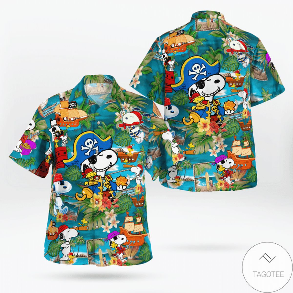 Snoopy Pirate Hawaiian Shirt Snoopy Pirate Hawaiian Shirt