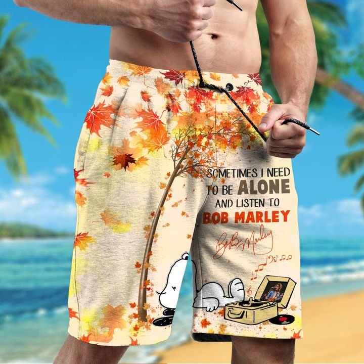 Snoopy Sometimes I Need To Be Alone And Listen To Bob Marley Hawaiian Shirt Snoopy Sometimes I Need To Be Alone And Listen To Bob Marley Hawaiian Shirt