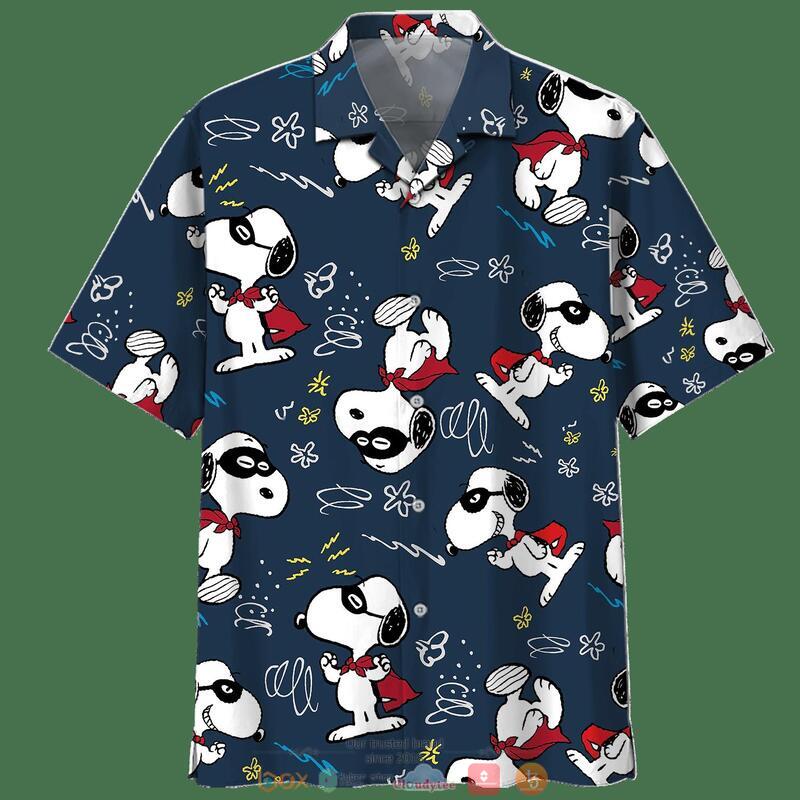 Snoopy Summer Time Navy Hawaiian Shirt Snoopy Summer Time Navy Hawaiian Shirt