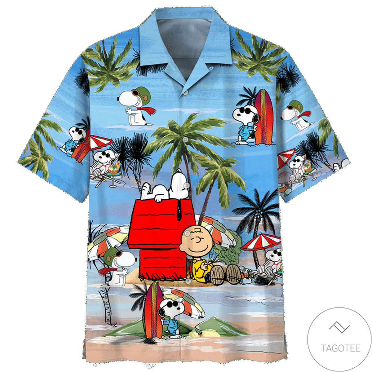 Snoopy Summertime Peanuts Hawaiian Shirt Snoopy Summertime Peanuts Hawaiian Shirt