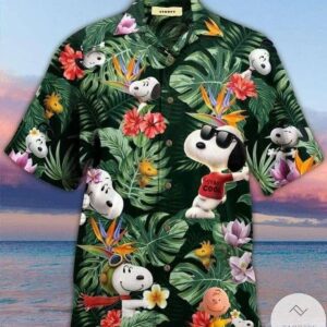 Snoopy Tropical Aloha Hawaiian Shirt